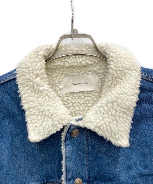 Calvin Klein Jeans（カルバンクラインジーンズ）Calvin Klein Jeans (カルバンクラインジーンズ) ボアランチジャケット インディゴ サイズ:Mの古着・服飾アイテム