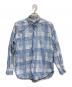 EVISU（エヴィス）の古着「カモメ刺繍チェックシャツ」｜ブルー