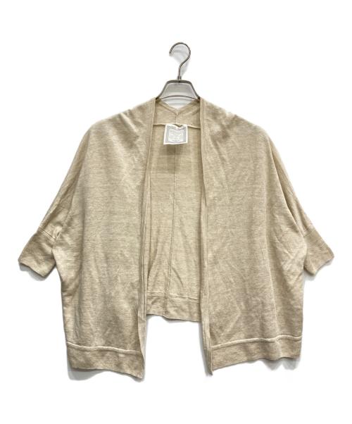 BEARDSLEY（ビアズリー）BEARDSLEY (ビアズリー) リネンカーディガン ベージュ サイズ:FREEの古着・服飾アイテム
