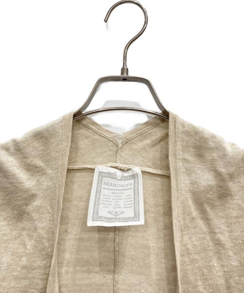 BEARDSLEY（ビアズリー）BEARDSLEY (ビアズリー) リネンカーディガン ベージュ サイズ:FREEの古着・服飾アイテム