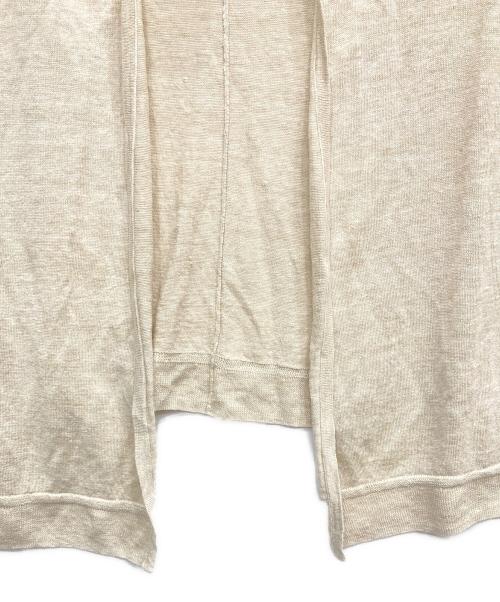 BEARDSLEY（ビアズリー）BEARDSLEY (ビアズリー) リネンカーディガン ベージュ サイズ:FREEの古着・服飾アイテム