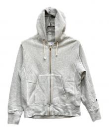 Champion（チャンピオン）の古着「リバースウィーブジップパーカー」｜グレー