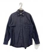 COMOLIコモリ）の古着「長袖シャツ」｜ネイビー