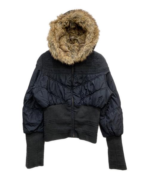 DIESEL（ディーゼル）DIESEL (ディーゼル) ショート丈ブルゾン ブラック サイズ:Sの古着・服飾アイテム