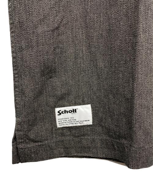 Schott（ショット）Schott (ショット) コットンコバートオープンカラーワークシャツ グレー サイズ:XL 未使用品の古着・服飾アイテム