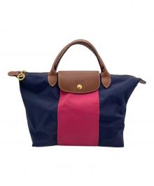LONGCHAMP（ロンシャン）の古着「ハンドバッグ」｜ネイビー