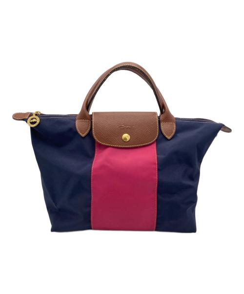 LONGCHAMP（ロンシャン）LONGCHAMP (ロンシャン) ハンドバッグ ネイビーの古着・服飾アイテム