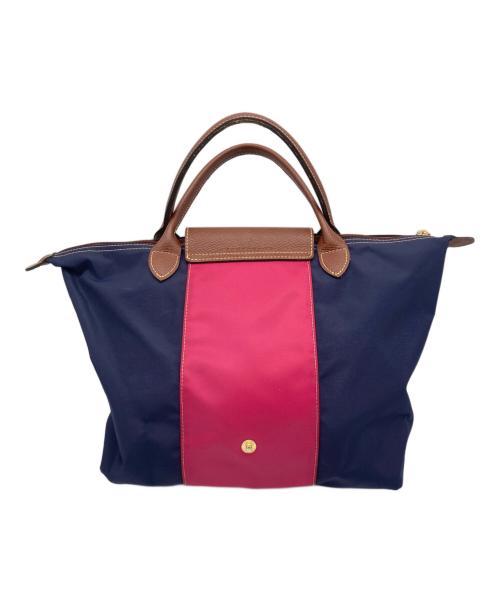 LONGCHAMP（ロンシャン）LONGCHAMP (ロンシャン) ハンドバッグ ネイビーの古着・服飾アイテム