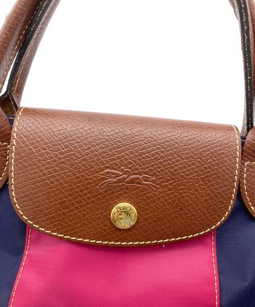 LONGCHAMP（ロンシャン）LONGCHAMP (ロンシャン) ハンドバッグ ネイビーの古着・服飾アイテム