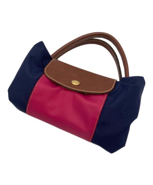 LONGCHAMP（ロンシャン）LONGCHAMP (ロンシャン) ハンドバッグ ネイビーの古着・服飾アイテム