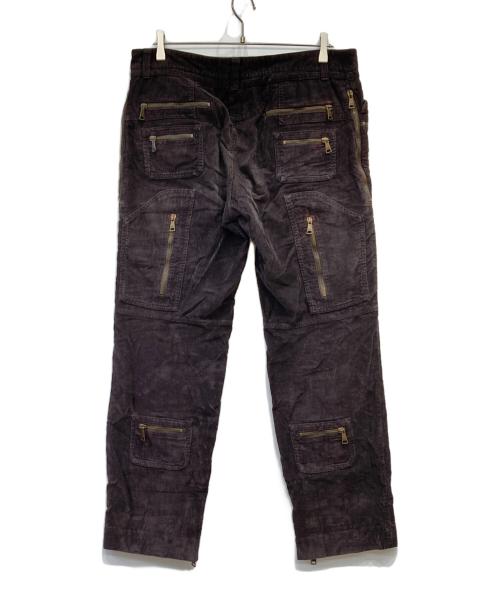 DOLCE & GABBANA（ドルチェ＆ガッバーナ）DOLCE & GABBANA (ドルチェ＆ガッバーナ) コーデュロイマルチポケットジップパンツ ブラウン サイズ:48の古着・服飾アイテム