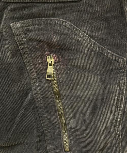 DOLCE & GABBANA（ドルチェ＆ガッバーナ）DOLCE & GABBANA (ドルチェ＆ガッバーナ) コーデュロイマルチポケットジップパンツ ブラウン サイズ:48の古着・服飾アイテム