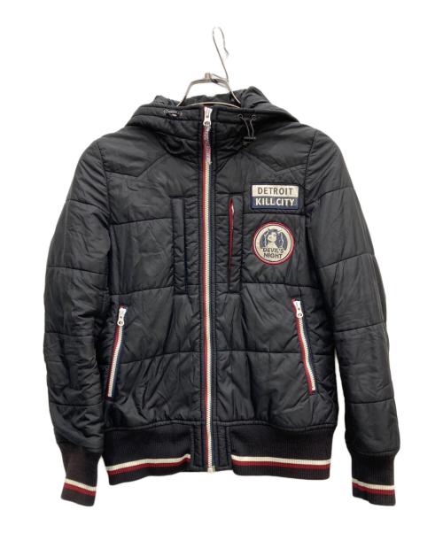 Hysteric Glamour（ヒステリックグラマー）Hysteric Glamour (ヒステリックグラマー) ワッペン中綿ジャケット ブラック サイズ:FREEの古着・服飾アイテム