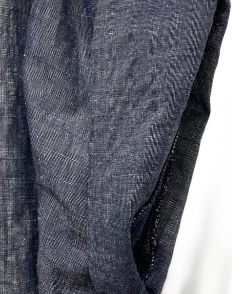 BEARDSLEY（ビアズリー）BEARDSLEY (ビアズリー) リネン混刺繍ワンピース インディゴ サイズ:FREEの古着・服飾アイテム