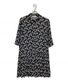 MAX&Co.（マックスアンドコー）の古着「花柄シャツワンピース」｜ネイビー