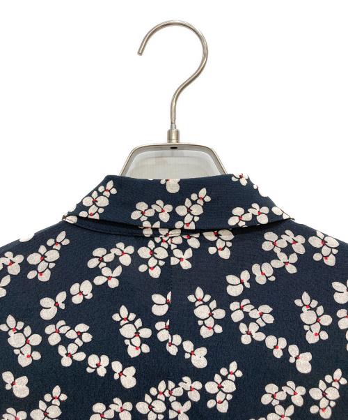 MAX&Co.（マックスアンドコー）MAX&Co. (マックスアンドコー) 花柄シャツワンピース ネイビー サイズ:Mの古着・服飾アイテム