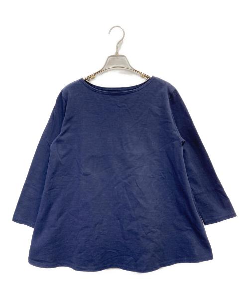 BEARDSLEY（ビアズリー）BEARDSLEY (ビアズリー) バック刺繍カットソー ネイビー サイズ:Fの古着・服飾アイテム