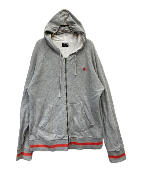 stussy（ステューシー）stussy (ステューシー) ジップパーカー グレー サイズ:Ⅼの古着・服飾アイテム