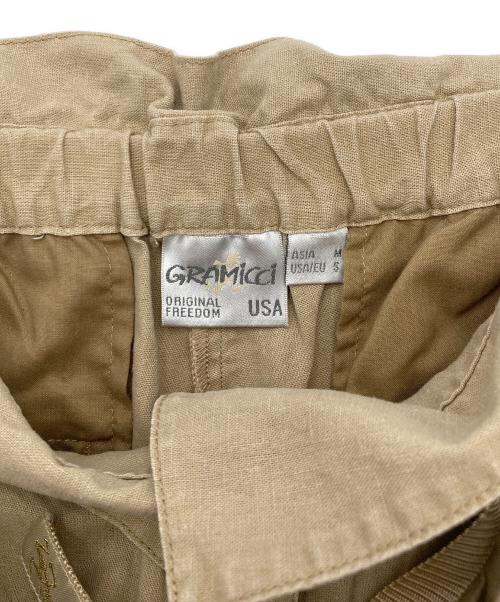 GRAMICCI（グラミチ）GRAMICCI (グラミチ) B:MING by BEAMS (ビーミングバイビームス) 別注リネン混ハーフパンツ ベージュ サイズ:Mの古着・服飾アイテム