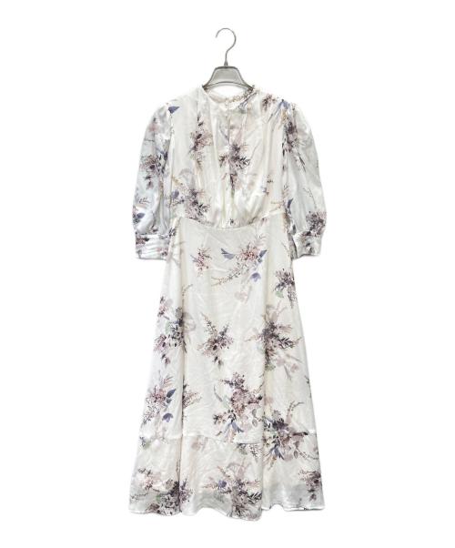 HER LIP TO（ハーリップトゥ）HER LIP TO (ハーリップトゥ) French Bouquet Puff Sleeve Dress ホワイト サイズ:Mの古着・服飾アイテム
