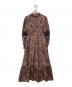 HER LIP TO (ハーリップトゥ) Winter Floral Long-sleeve Dress ブラウン サイズ:M：5000円
