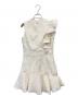 DEA. (ディア) フリンジフリルハイネックフレアミニキャバドレス アイボリー サイズ:M：12000円