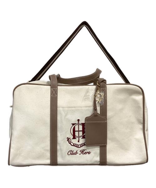 HER LIP TO（ハーリップトゥ）Her lip to (ハーリップトゥ) Club Hers Boston Bag アイボリーの古着・服飾アイテム
