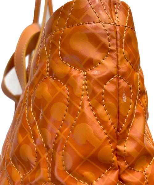 GHERARDINI（ゲラルディーニ）GHERARDINI (ゲラルディーニ) キルティングトートバッグ オレンジの古着・服飾アイテム
