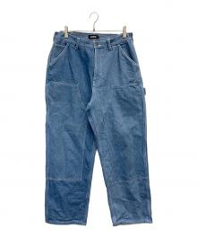 X-LARGE（エクストララージ）の古着「ダブルニー デニムパンツ」｜ブルー