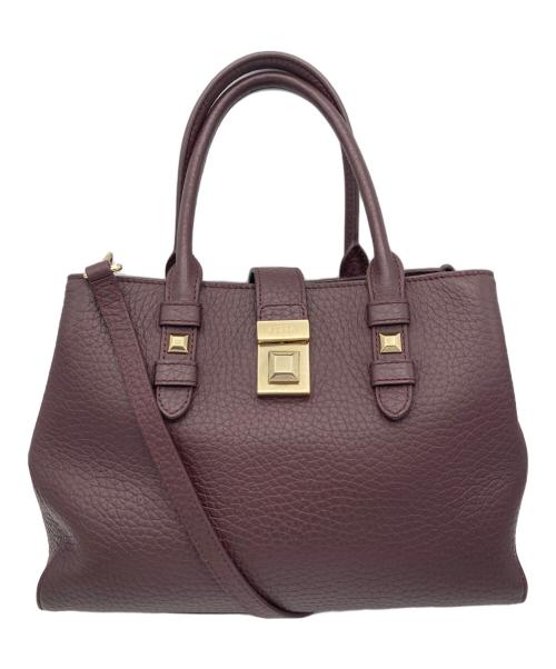 FURLA（フルラ）FURLA (フルラ) 2WAYバッグ パープルの古着・服飾アイテム