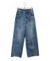 FRAY ID（フレイ アイディー）の古着「ハイウエストワイドデニムパンツ」｜インディゴ