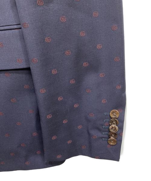 GUCCI（グッチ）GUCCI (グッチ) Double G Wool Suit ネイビー サイズ:46の古着・服飾アイテム