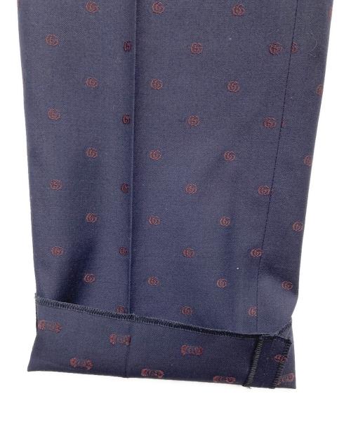 GUCCI（グッチ）GUCCI (グッチ) Double G Wool Suit ネイビー サイズ:46の古着・服飾アイテム