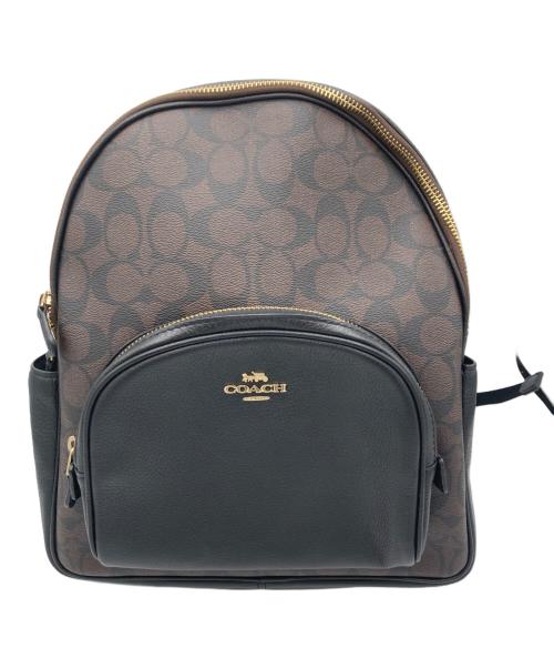 COACH（コーチ）COACH (コーチ) シグネチャー コート バックパック ブラウンの古着・服飾アイテム