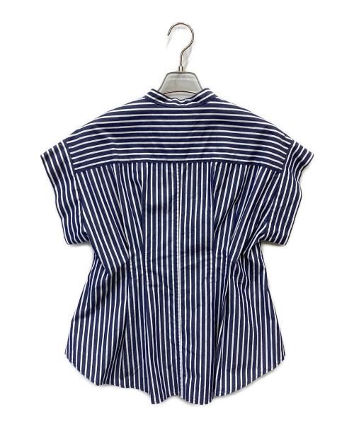 Adam et Rope（アダム エ ロペ）Adam et Rope (アダム エ ロペ) シェイプシルエットブラウス ブルー サイズ:FREEの古着・服飾アイテム