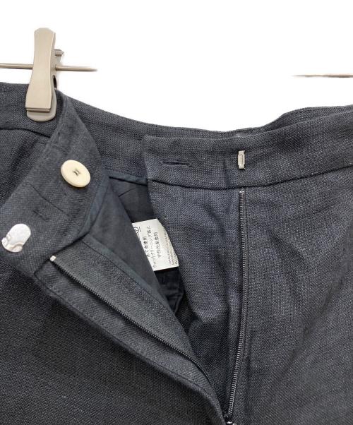 WEEKEND Max Mara（ウィークエンド マックスマーラ）Weekend Max Mara (ウィークエンド マックスマーラ) 裾フリンジリネンパンツ ブラック サイズ:表示なしの古着・服飾アイテム