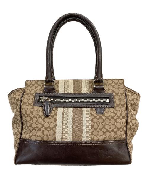 COACH（コーチ）COACH (コーチ) ハンドバッグ ベージュの古着・服飾アイテム