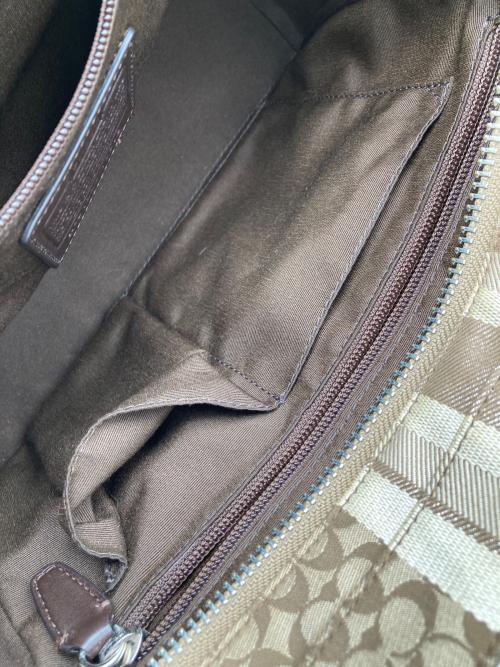 COACH（コーチ）COACH (コーチ) ハンドバッグ ベージュの古着・服飾アイテム