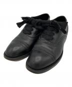 COMME des GARCONSコムデギャルソン）の古着「ウィングチップシューズ」｜ブラック