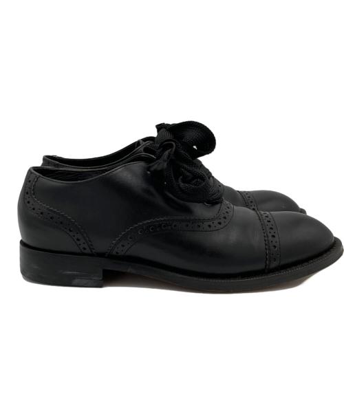 COMME des GARCONS（コムデギャルソン）COMME des GARCONS (コムデギャルソン) ウィングチップシューズ ブラック サイズ:23cmの古着・服飾アイテム