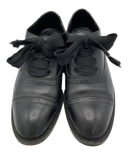 COMME des GARCONS（コムデギャルソン）COMME des GARCONS (コムデギャルソン) ウィングチップシューズ ブラック サイズ:23cmの古着・服飾アイテム