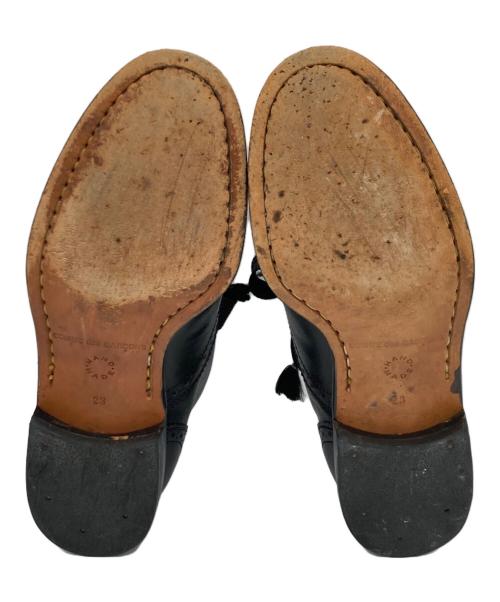 COMME des GARCONS（コムデギャルソン）COMME des GARCONS (コムデギャルソン) ウィングチップシューズ ブラック サイズ:23cmの古着・服飾アイテム