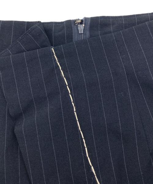 COMME des GARCONS（コムデギャルソン）COMME des GARCONS (コムデギャルソン) アシメタイトスカート ネイビー サイズ:Mの古着・服飾アイテム