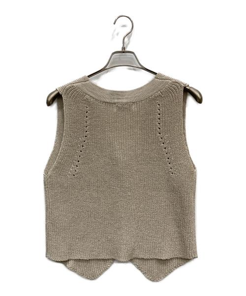 SLOBE IENA（スローブ イエナ）SLOBE IENA (スローブ イエナ) ニットベスト ベージュ サイズ:FREE 未使用品の古着・服飾アイテム