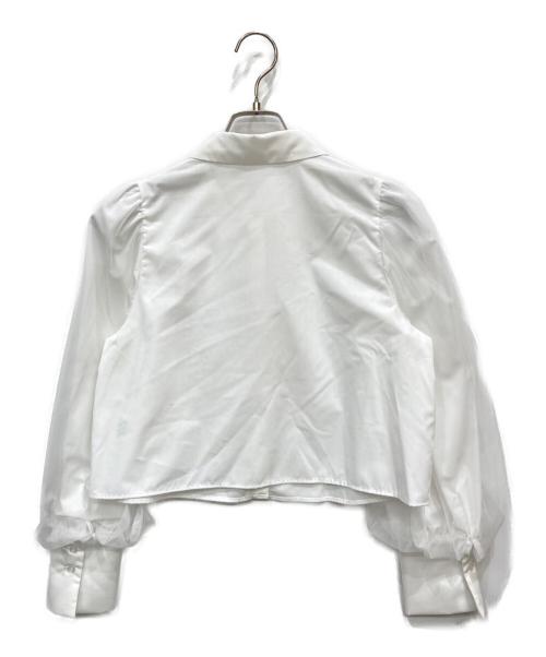 NATURAL BEAUTY BASIC（ナチュラルビューティーベーシック）NATURAL BEAUTY BASIC (ナチュラルビューティーベーシック) シャツブラウス ホワイト サイズ:FREEの古着・服飾アイテム