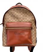 COACHコーチ）の古着「チャーターバックパックシグネチャーキャンバス」｜ブラウン