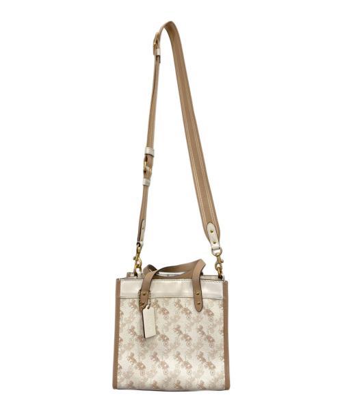 COACH（コーチ）COACH (コーチ) ホースアンドキャリッジ2wayバック アイボリーの古着・服飾アイテム