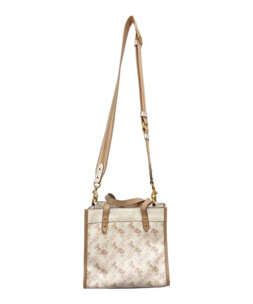COACH（コーチ）COACH (コーチ) ホースアンドキャリッジ2wayバック アイボリーの古着・服飾アイテム