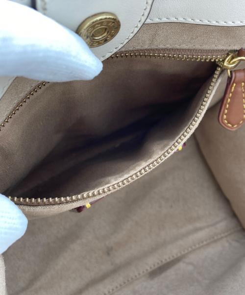 COACH（コーチ）COACH (コーチ) ホースアンドキャリッジ2wayバック アイボリーの古着・服飾アイテム