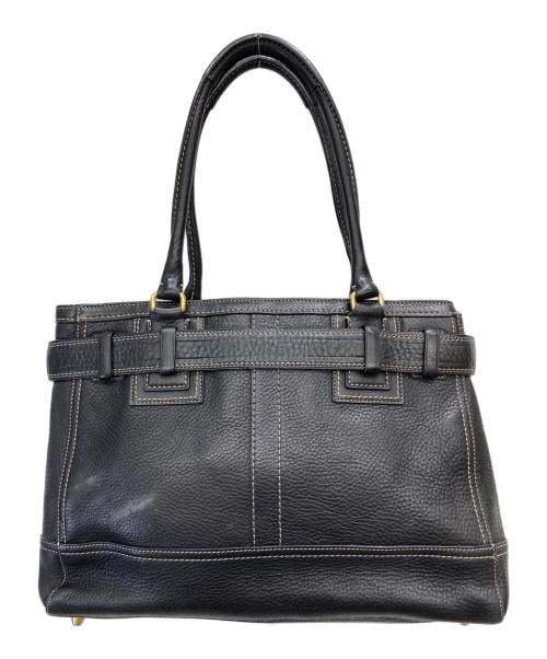 COACH（コーチ）COACH (コーチ) レザーハンドバッグ ブラックの古着・服飾アイテム